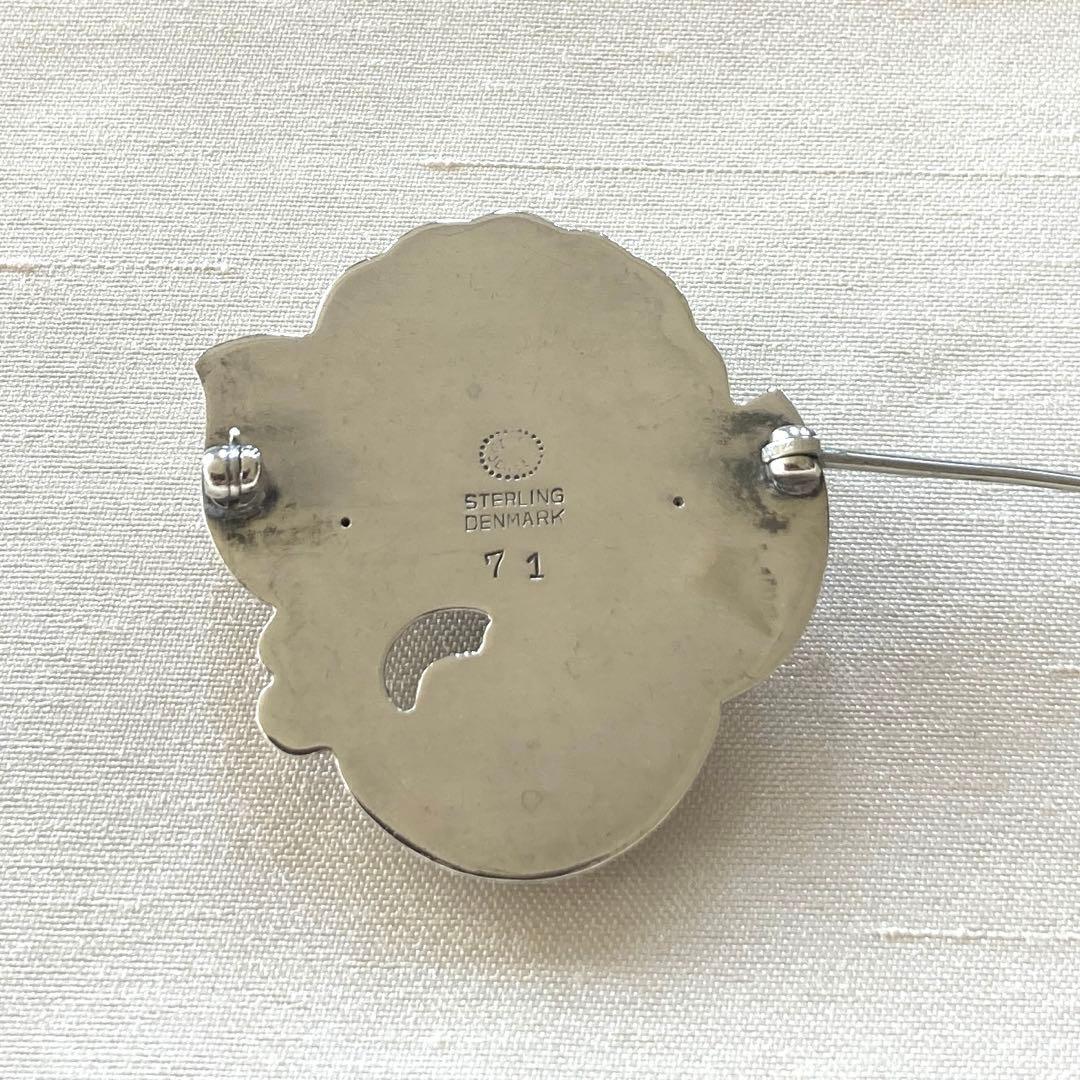 ジョージジェンセン　ブローチ　ムーンストーン　71