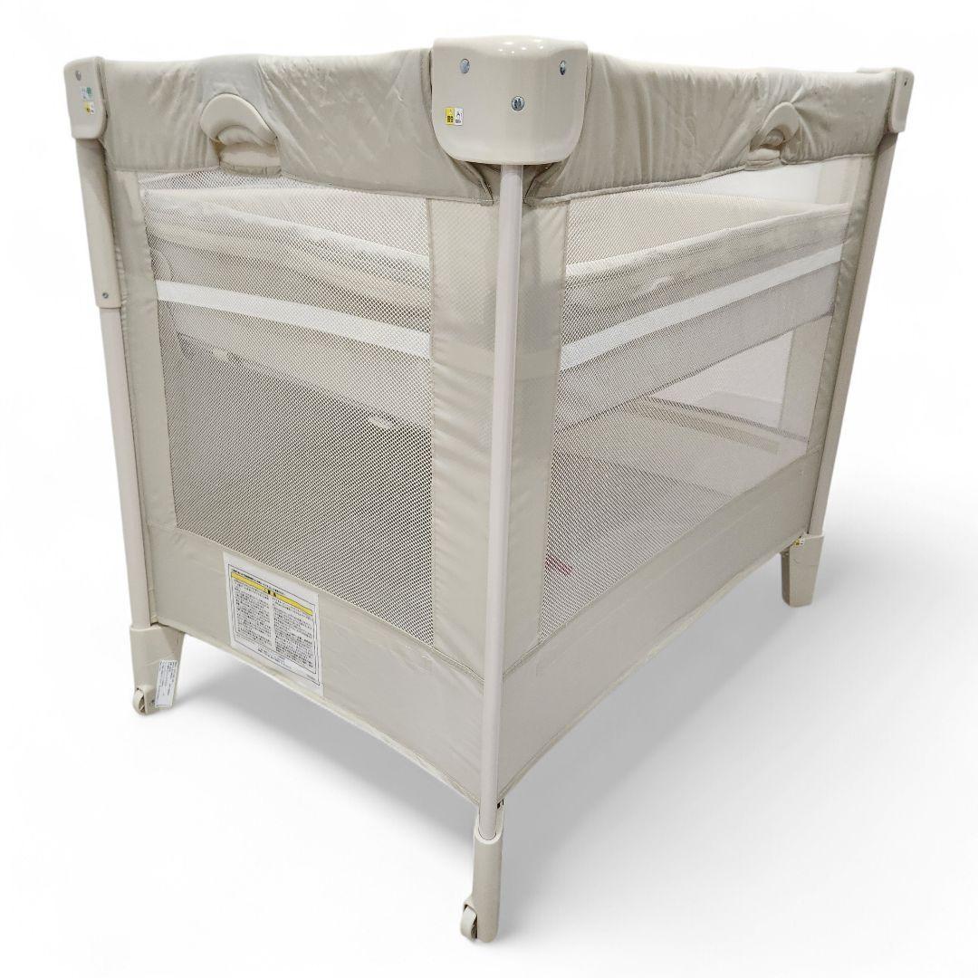 【美品】Aprica アップリカ ベビーベッド ココネルエアー ミルクホワイト