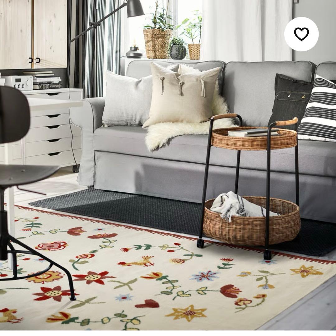 【新品未使用】IKEA ラグNICKGRÄS ニックグレース手織り200✖️300