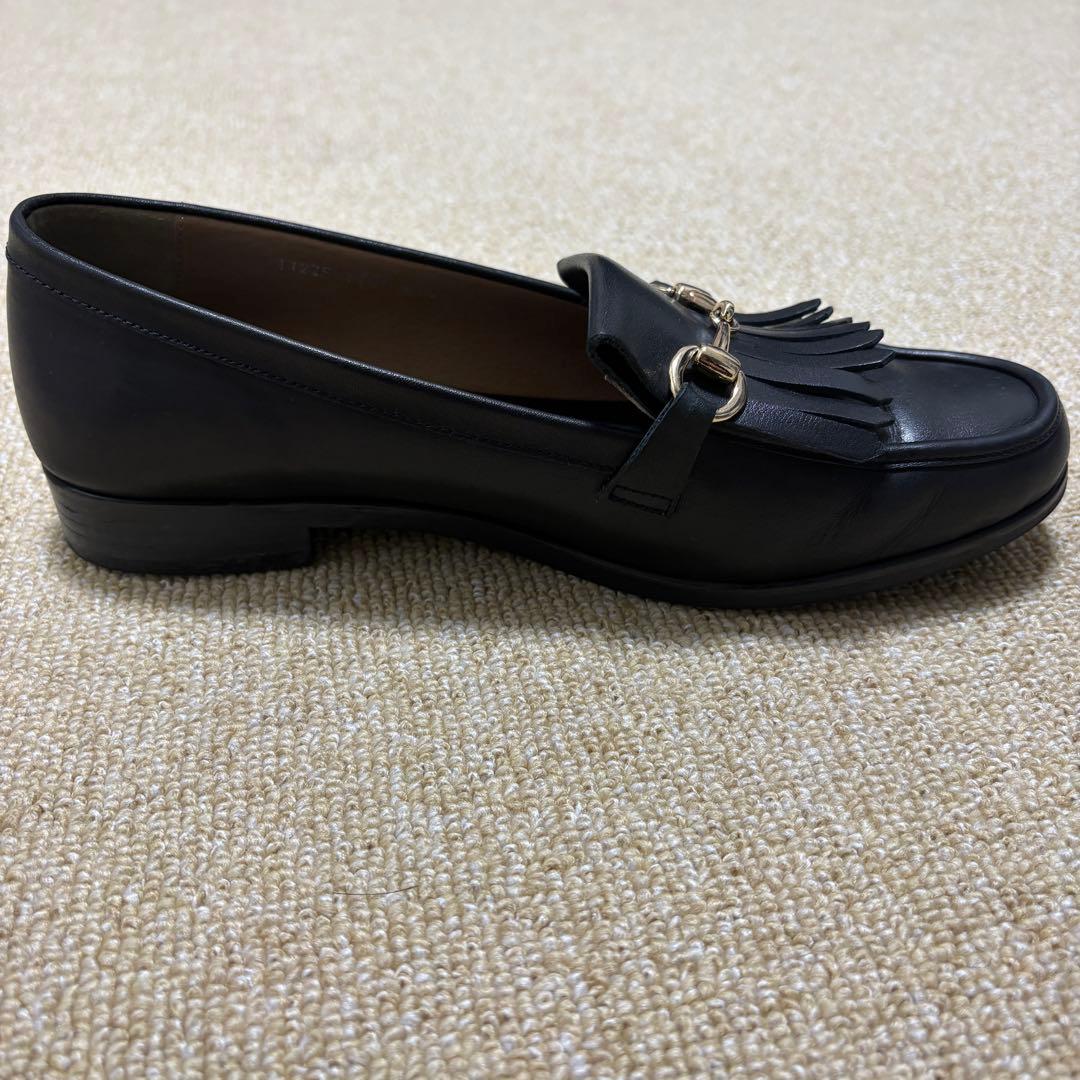 REGAL リーガル ビットローファ 24.5 キルト ホースビット 本革 黒