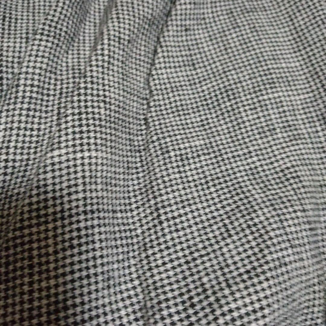 ★ヤッコ★　1426　千鳥格子　リネンワイドパンツ　スカチョ