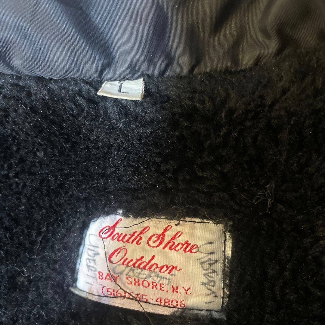 90s USA製　黒　コーチジャケット　army 裏ボア