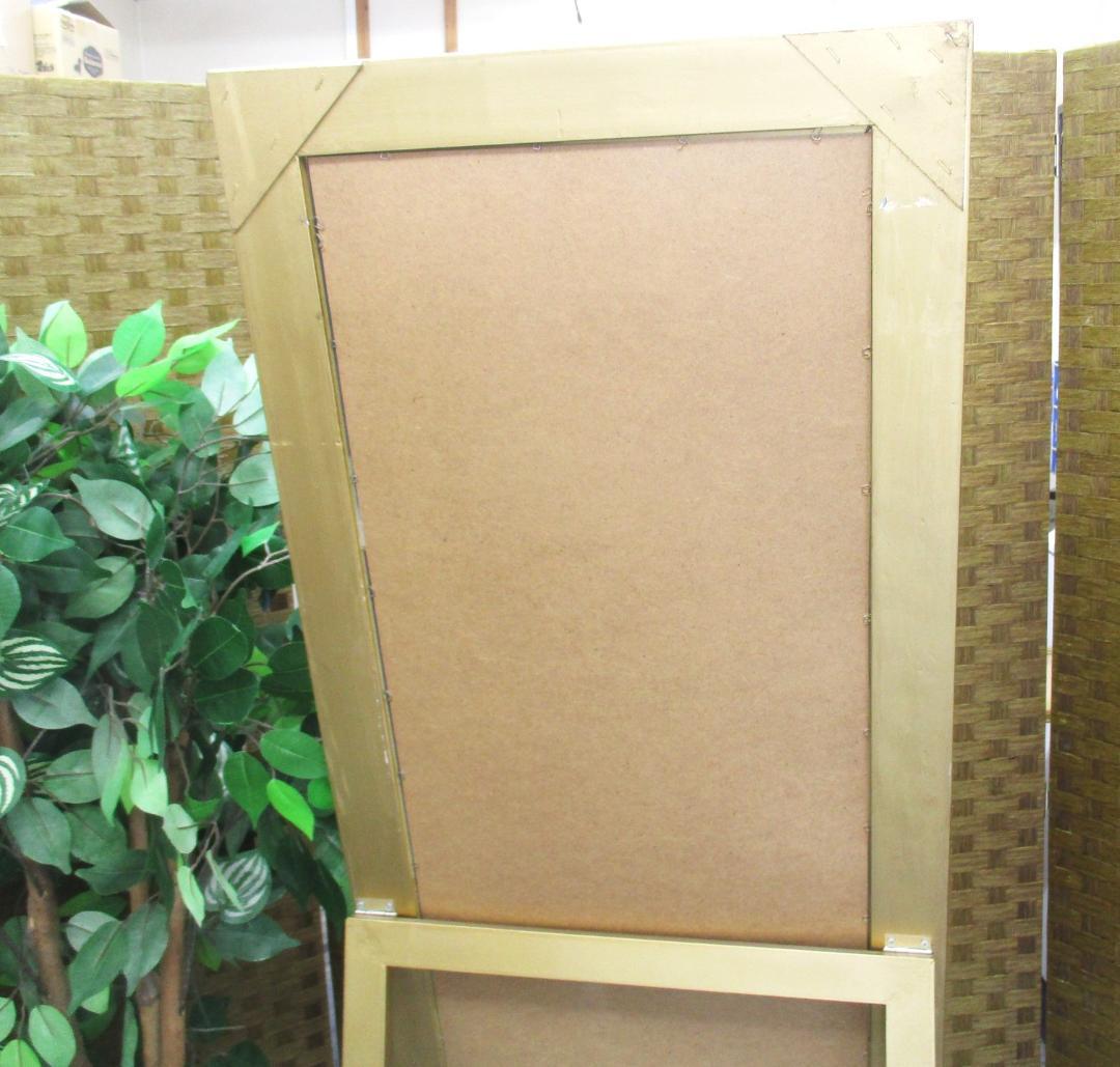 ★アンティーク調　ミラー ゴールド 50x170cm　姿見　ロココ調　スタンド付