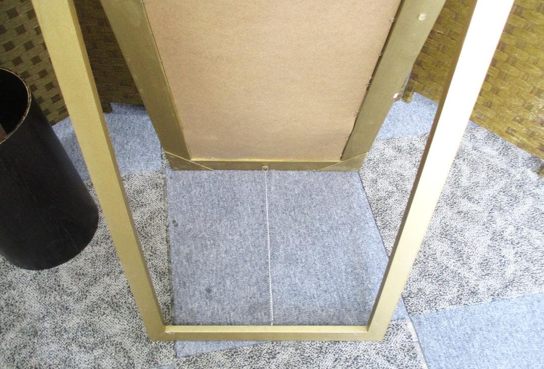 ★アンティーク調　ミラー ゴールド 50x170cm　姿見　ロココ調　スタンド付