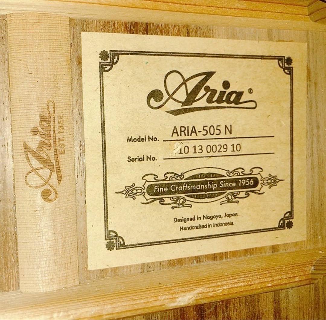 【オール単板 良品】Aria アコースティックギター ARIA-505N