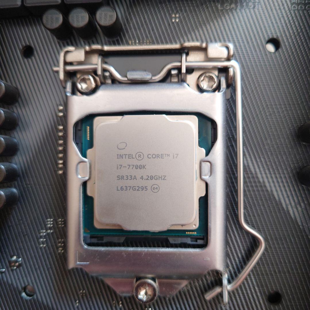 intel core i7-7700k マザーボード メモリ16GB セット