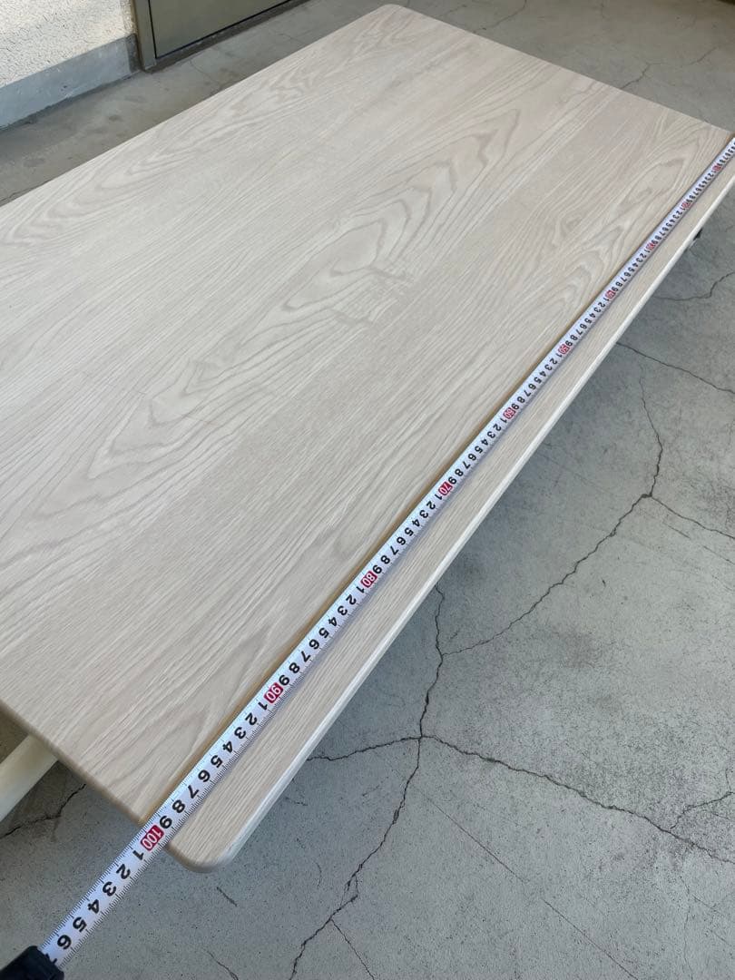 ガス式　昇降テーブル　リビング　ダイニング　ニトリ　ホワイト