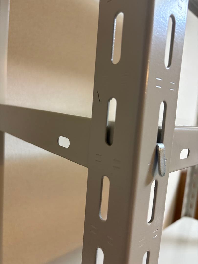 【送料込】D&DEPARTMENT 工業用スチールシェルフ　5段・アイボリー