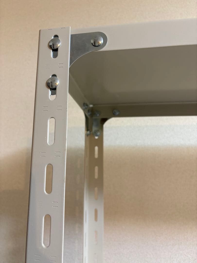 【送料込】D&DEPARTMENT 工業用スチールシェルフ　5段・アイボリー