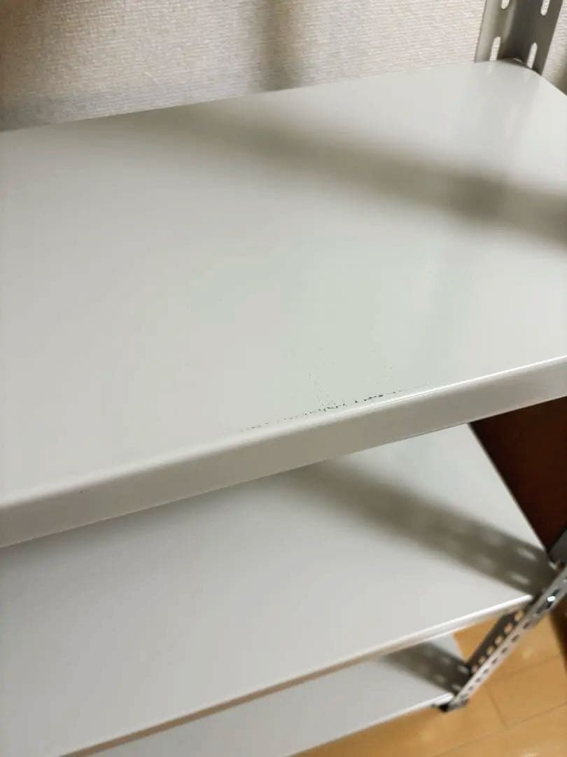 【送料込】D&DEPARTMENT 工業用スチールシェルフ　5段・アイボリー