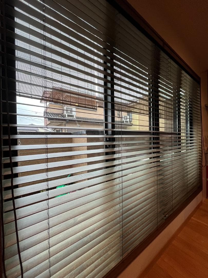 ナニック ウッドブラインド W 200cm, H 180cm キャラメル(S)