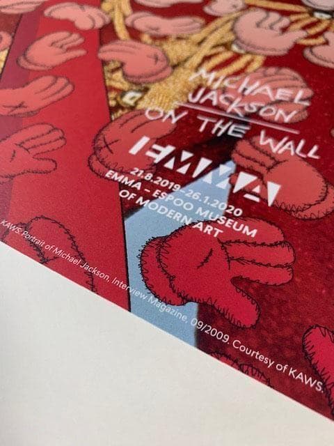 限定品 カウズ 額装済/Michael Jackson ON the Wall