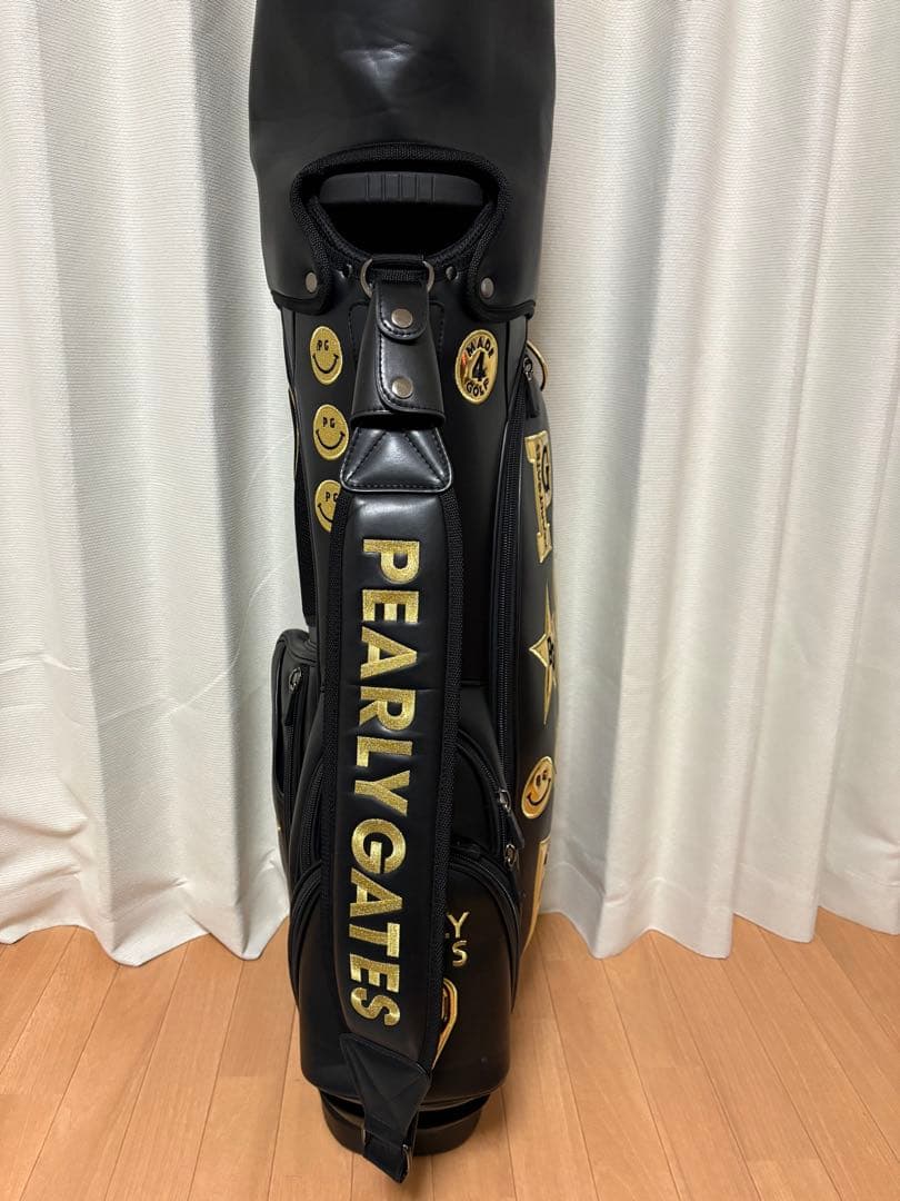 PEARLY GATES ゴルフバッグ ブラック/ゴールド原絵梨花モデル