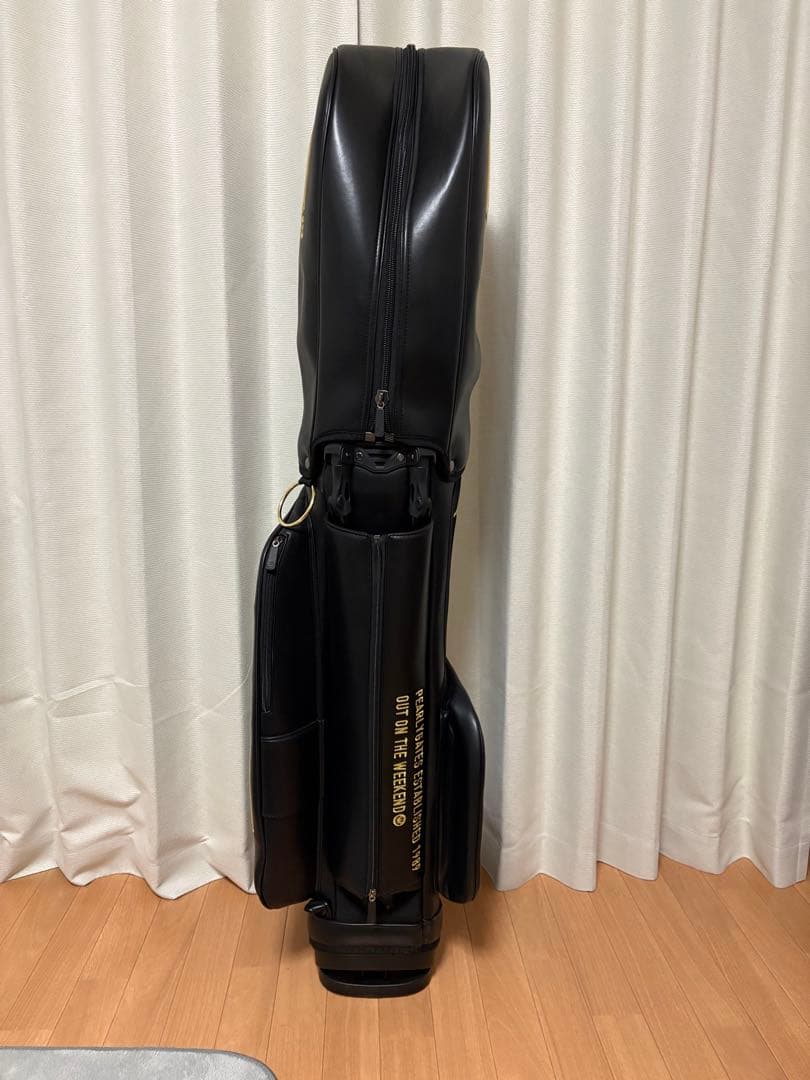 PEARLY GATES ゴルフバッグ ブラック/ゴールド原絵梨花モデル