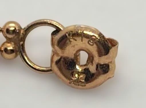 片耳　クレージュCourreges K18ダイヤハートの2wayピアス