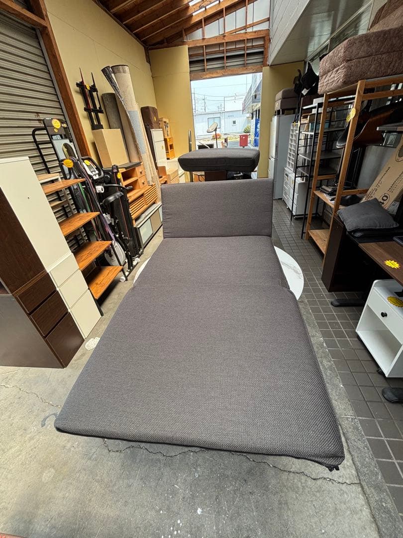 ニトリ NITORI 一人掛けソファベッド パーシーヌノ グレー