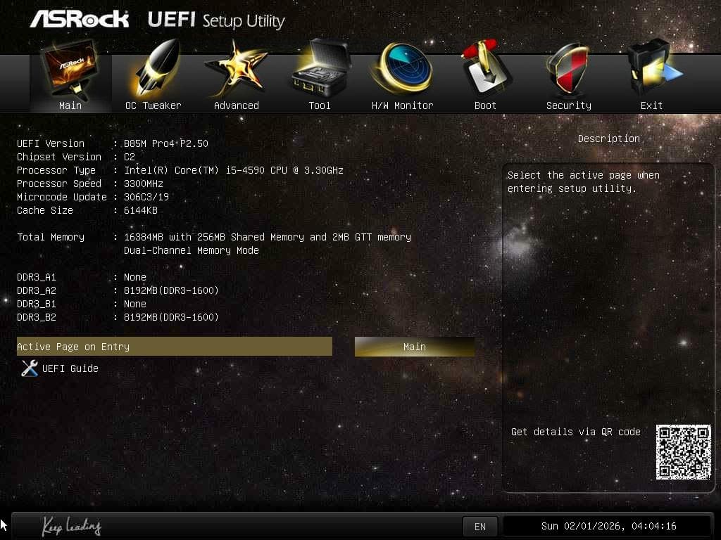 G.SKILL DDR3-2133 8GB×2枚 (16GB)