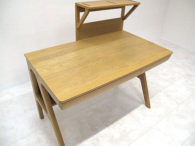 浜本工芸 ナラ材デスク 　　書斎机/PCデスク/ワークデスク/学習机