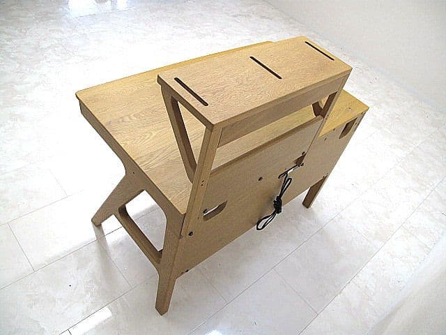 浜本工芸 ナラ材デスク 　　書斎机/PCデスク/ワークデスク/学習机