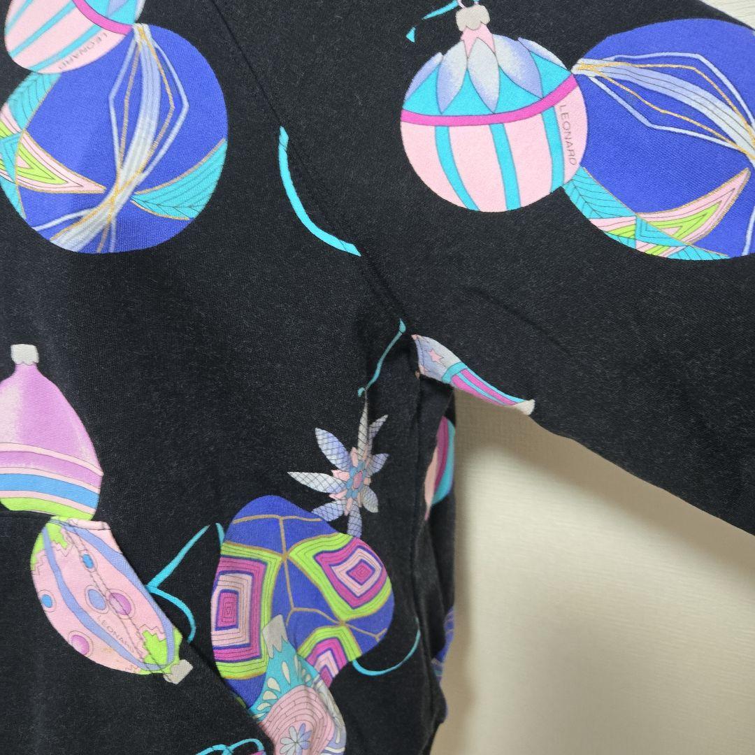 希少 レオナール LEONARD SPORT 長袖 トレーナー 裏起毛 日本製