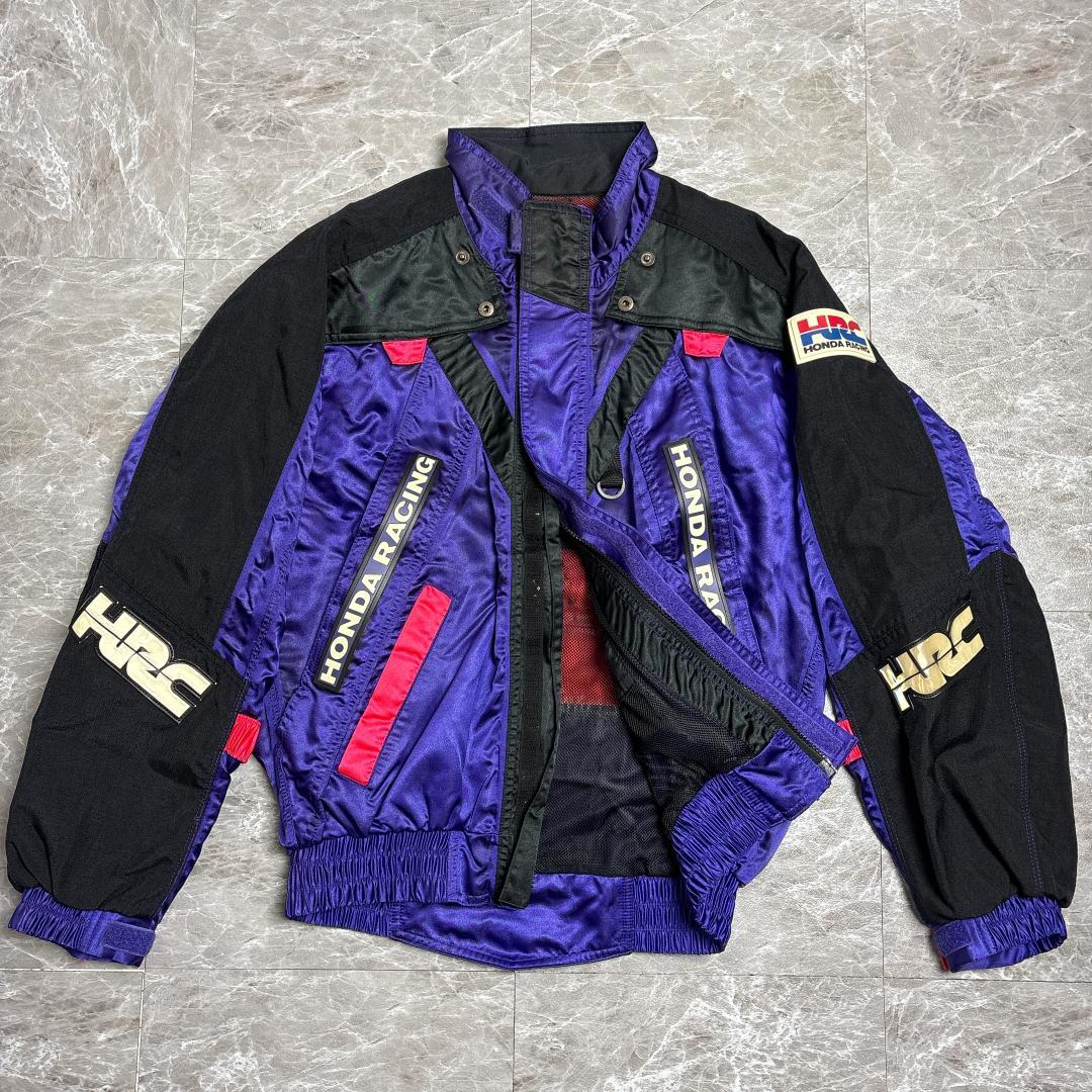 80s HRC HONDA RACING レーシング ナイロン ジャケット L