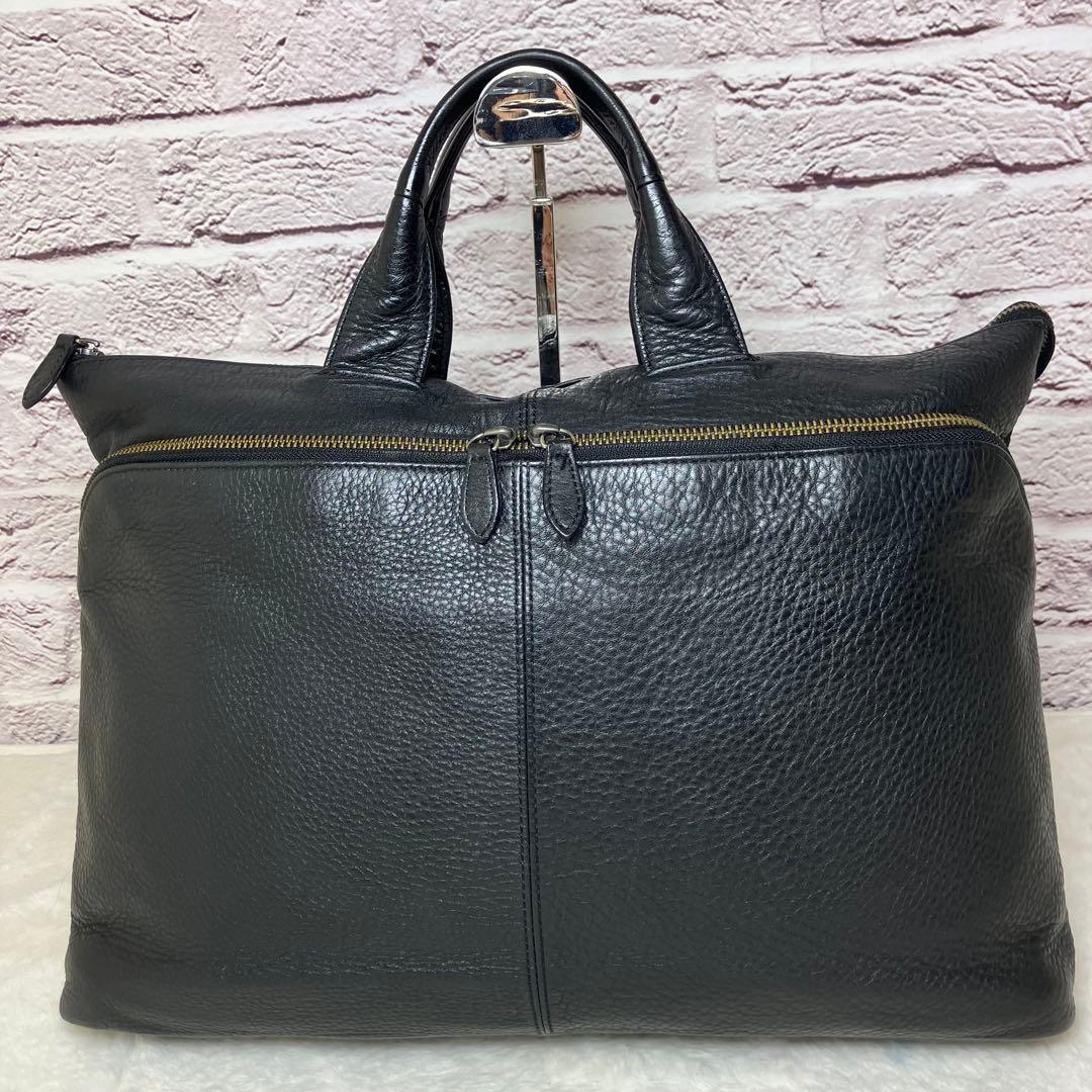 美品✨ポーター ウィズ オールレザー シボ革 A4 ビジネスバッグ ブラック