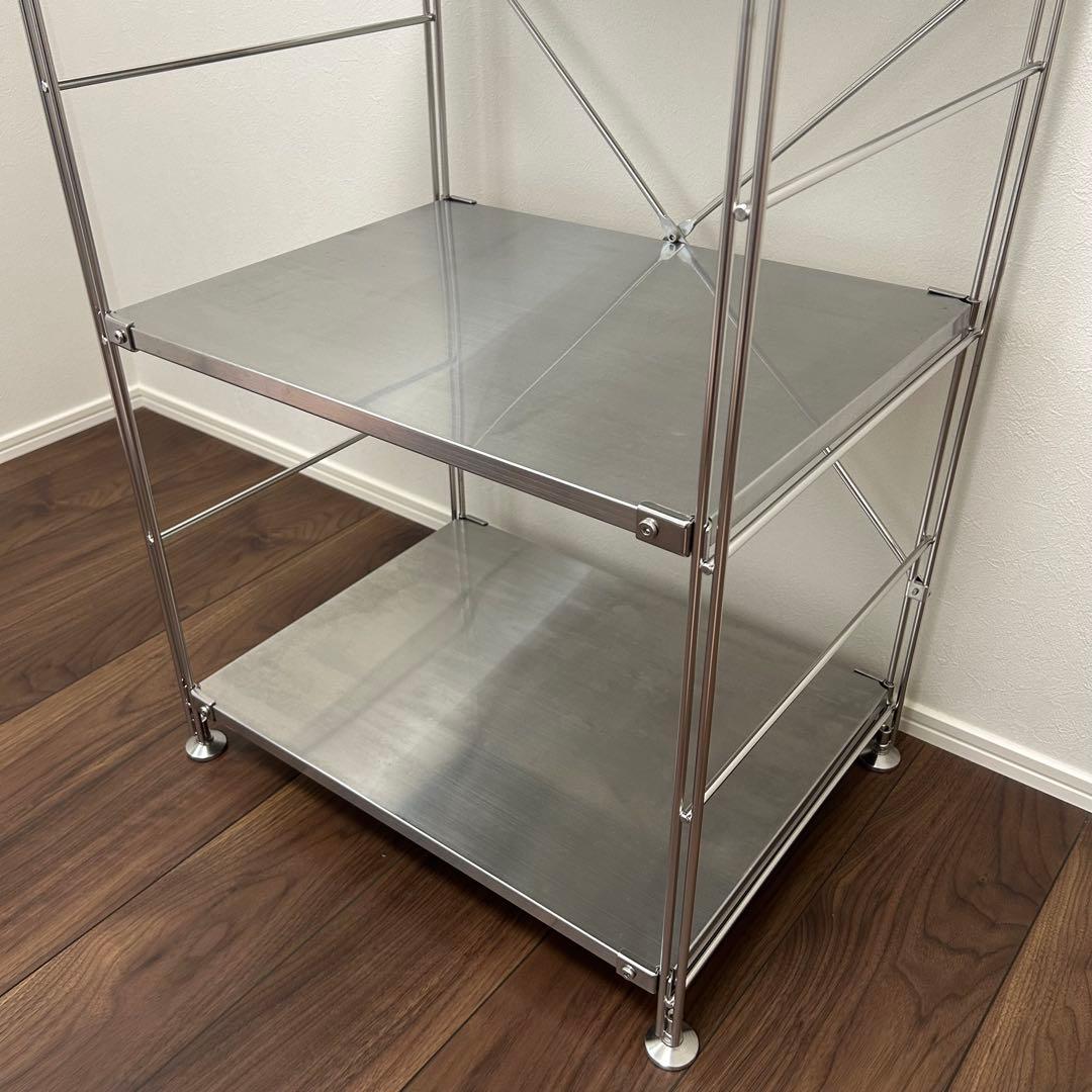 無印良品　ステンレスユニットシェルフ　ステンレス棚セット　小