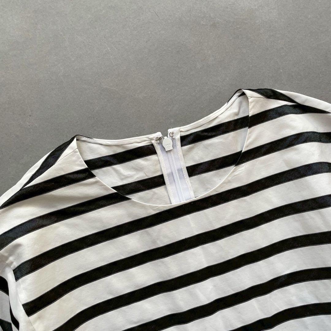 ◎美品◎ CYCLAS シクラス コットンシルク ストライプ 長袖ブラウス