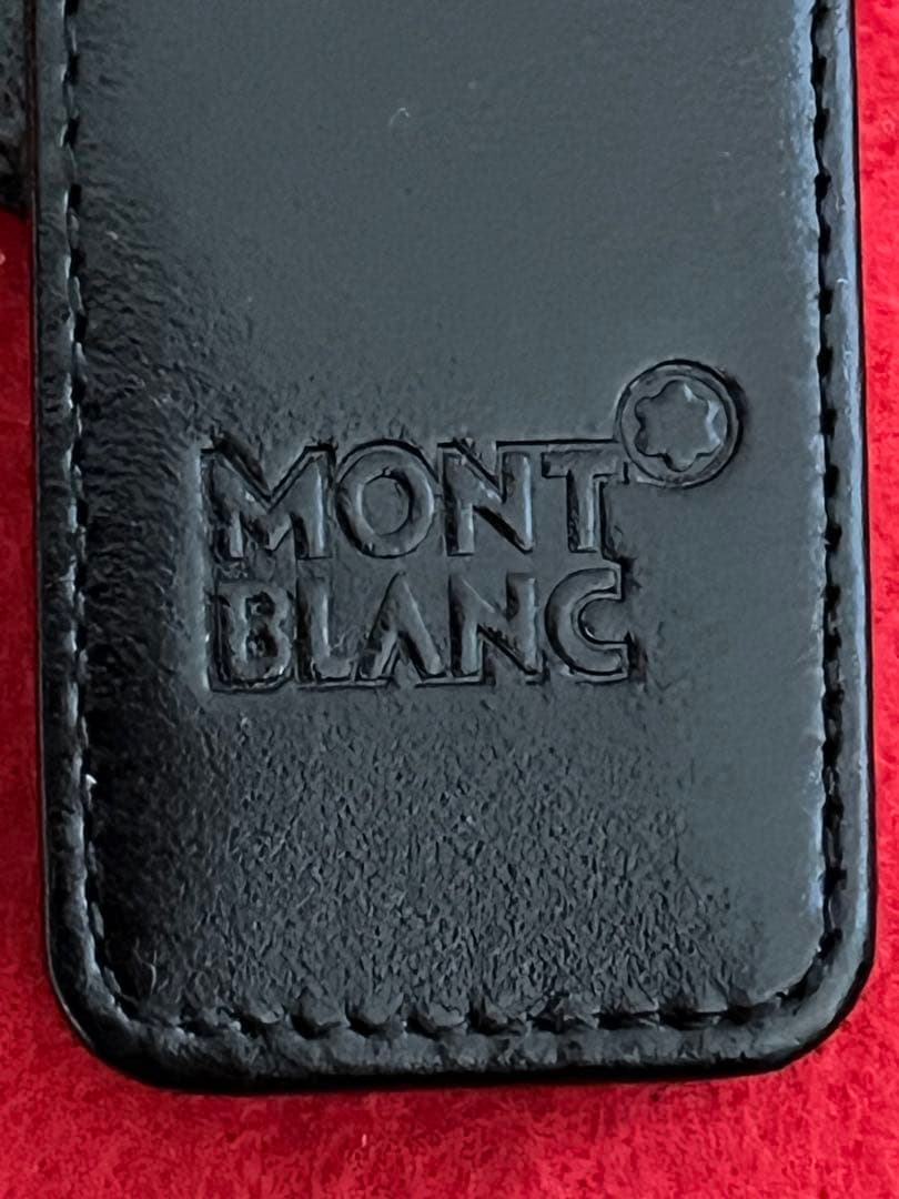 モンブラン 万年筆 ボールペン レザーペンポーチ ペンケース１本差❗️ケース付‼️