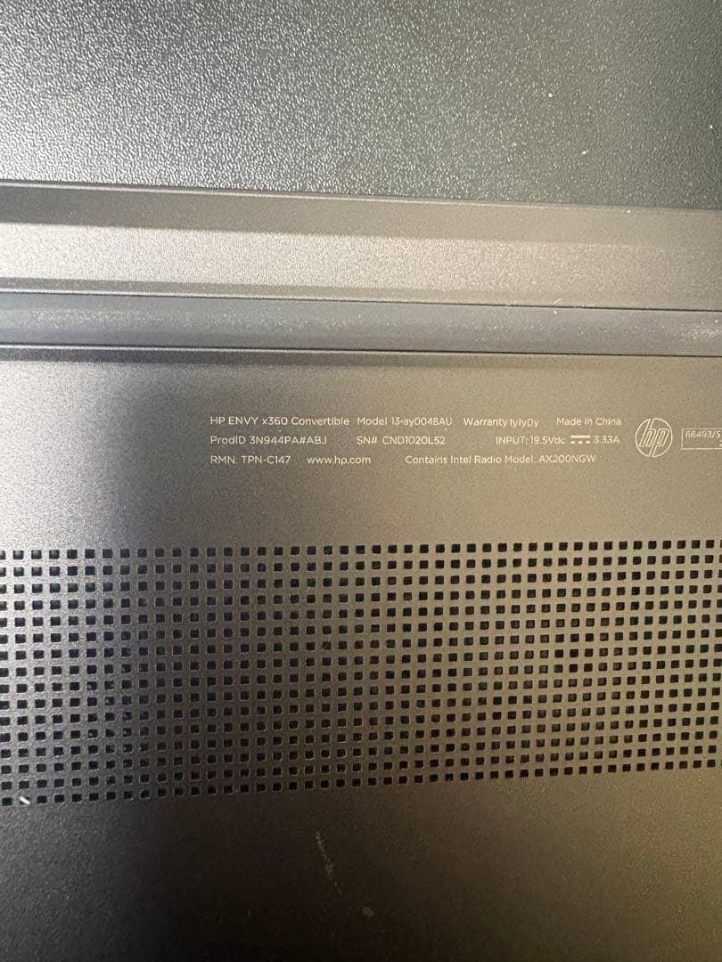 HPノートパソコンENVY x360 13 Ryzen 5 4500U 充電器付