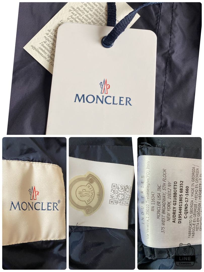 MONCLER AUDREY オードリー　タグ付き12a大人00サイズ　美品