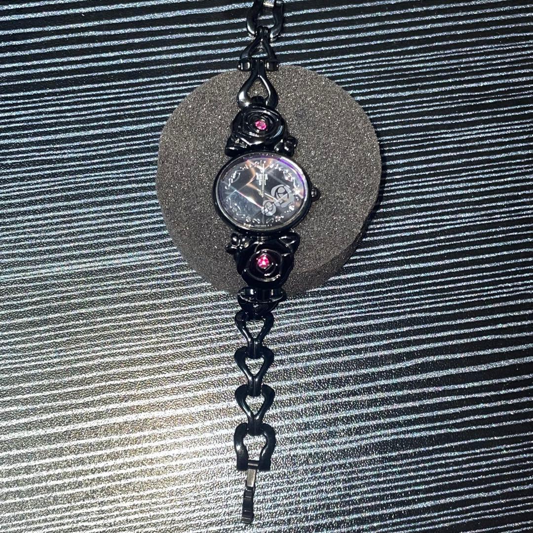 限定モデル ANNA SUI ブラックローズ時計