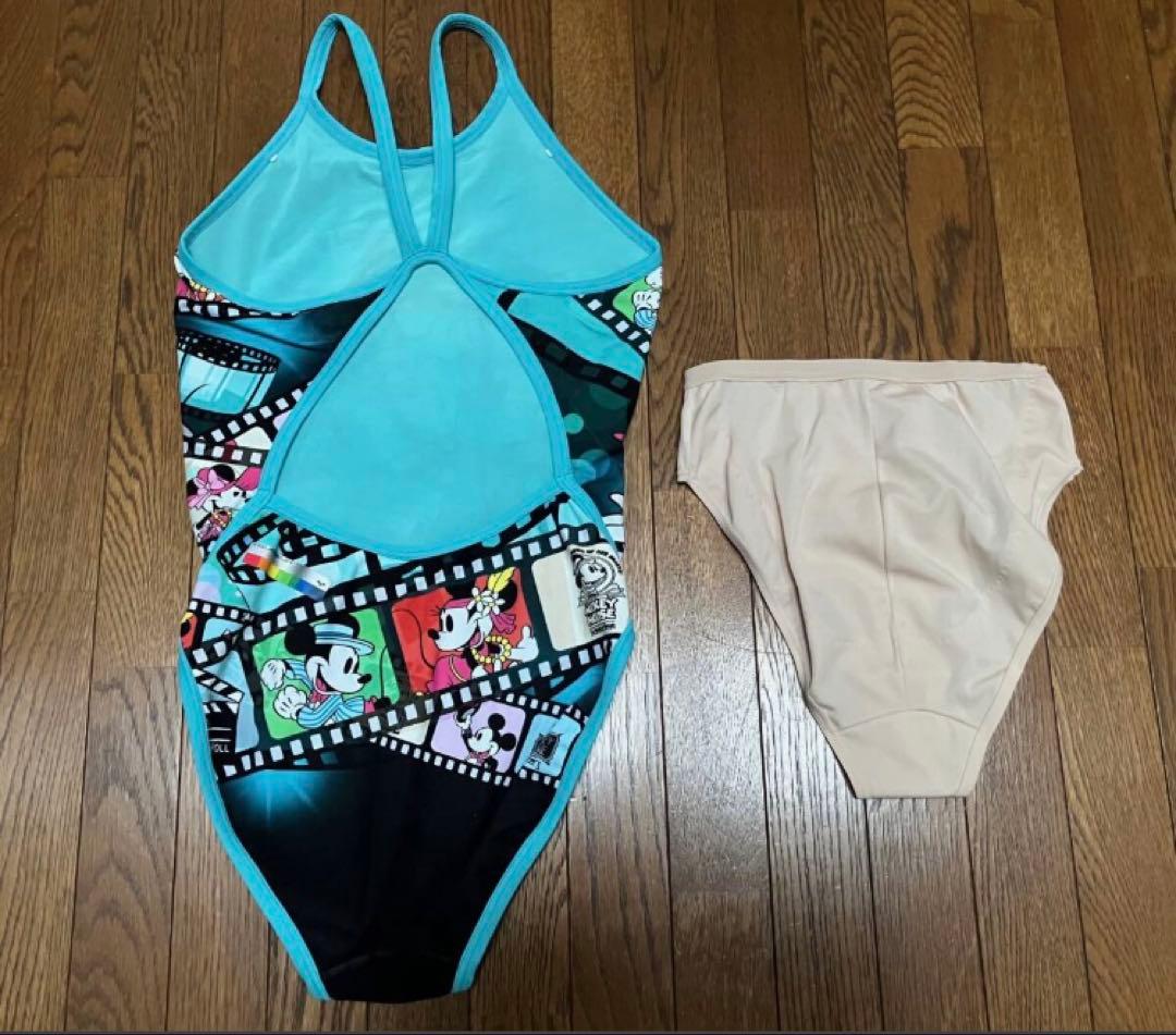 アリーナ ディズニー ミッキー&ミニー 競泳水着 Oサイズ ショーツ付き