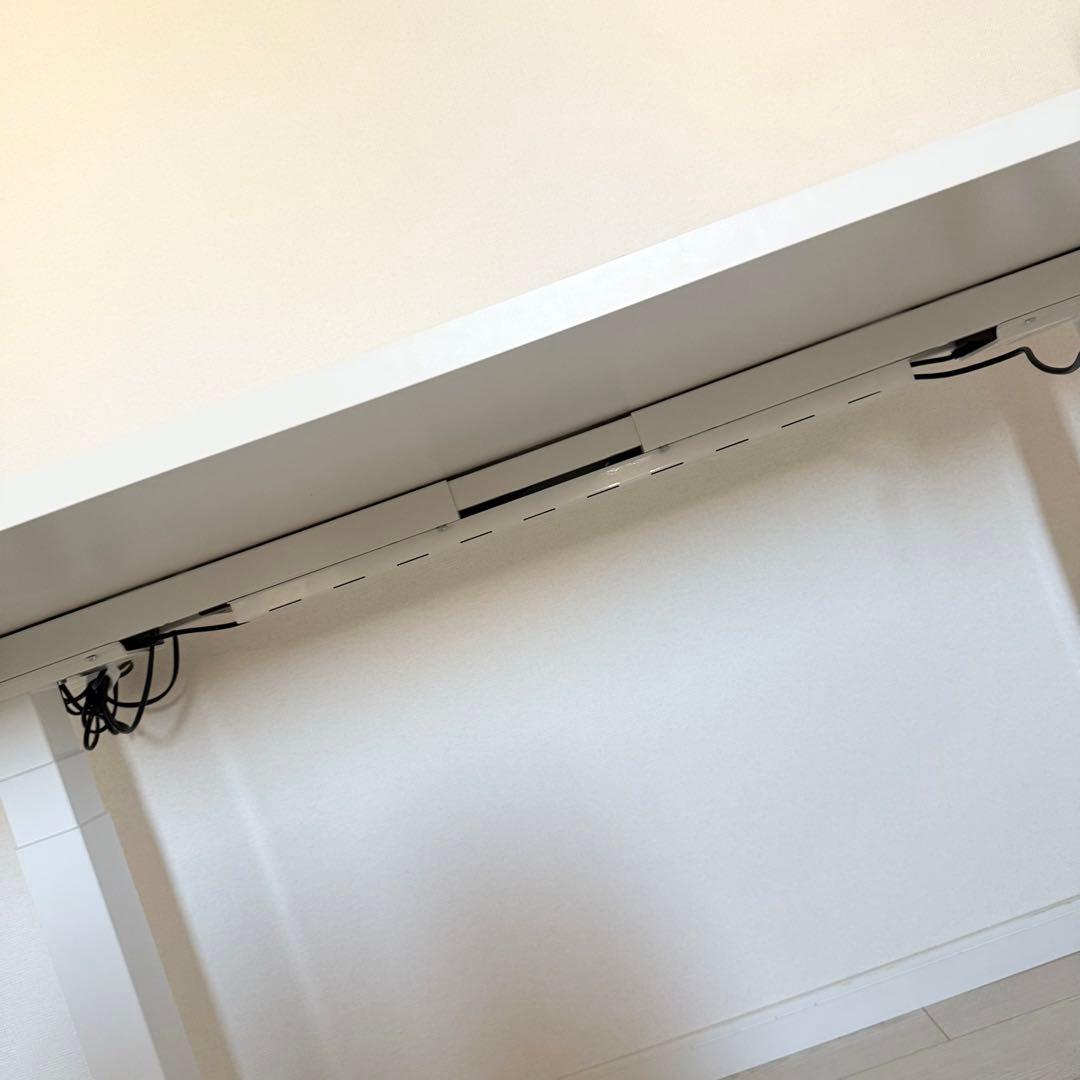 【美品】FlexiSpot電動昇降デスクE7 Pro 白（脚+天板+キャスター)