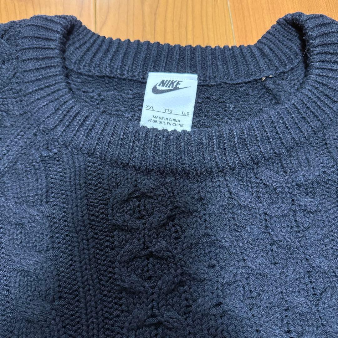トップス NIKE AS M NL CABLE KNIT SWEATER LS BLACK
