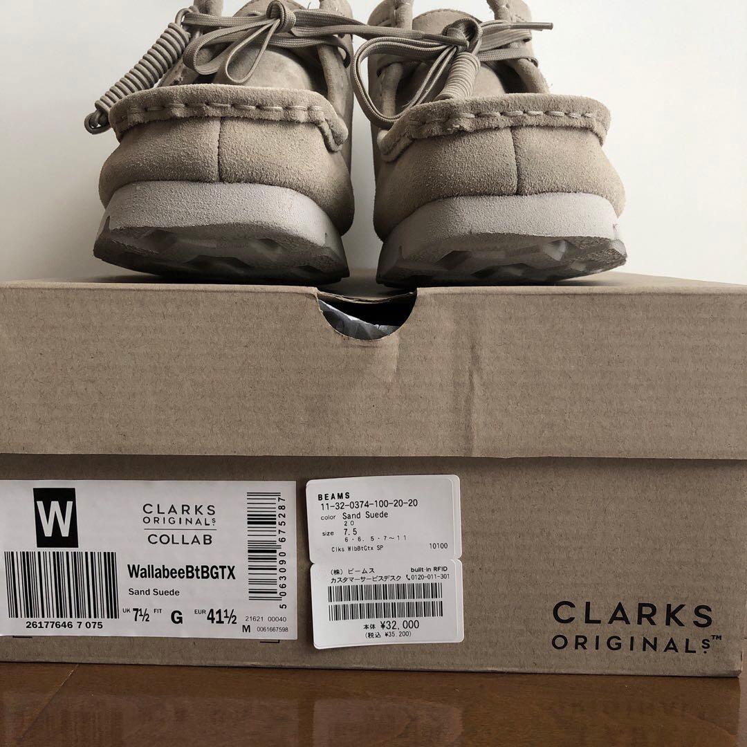 【美品】BEAMS別注 Clarks ワラビー Boot GTX UK7.5
