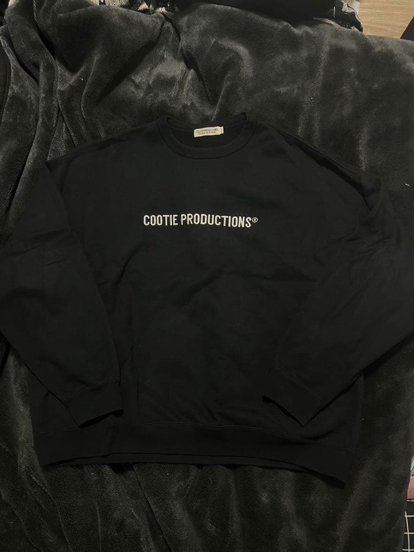 COOTIE PRODUCTIONS ブラック 刺繍スウェット