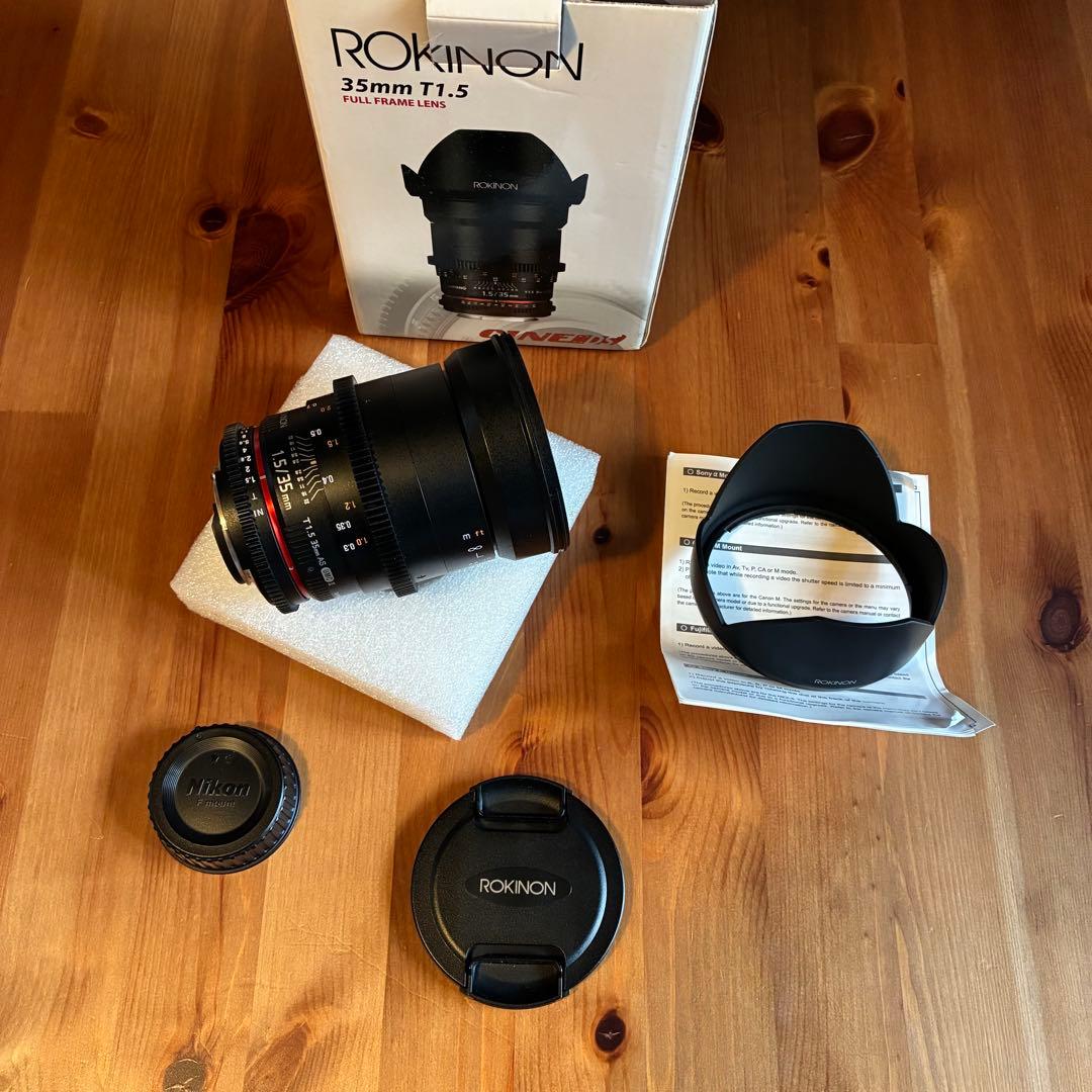 ROKINON 35mm T1.5 単焦点レンズ Fマウント