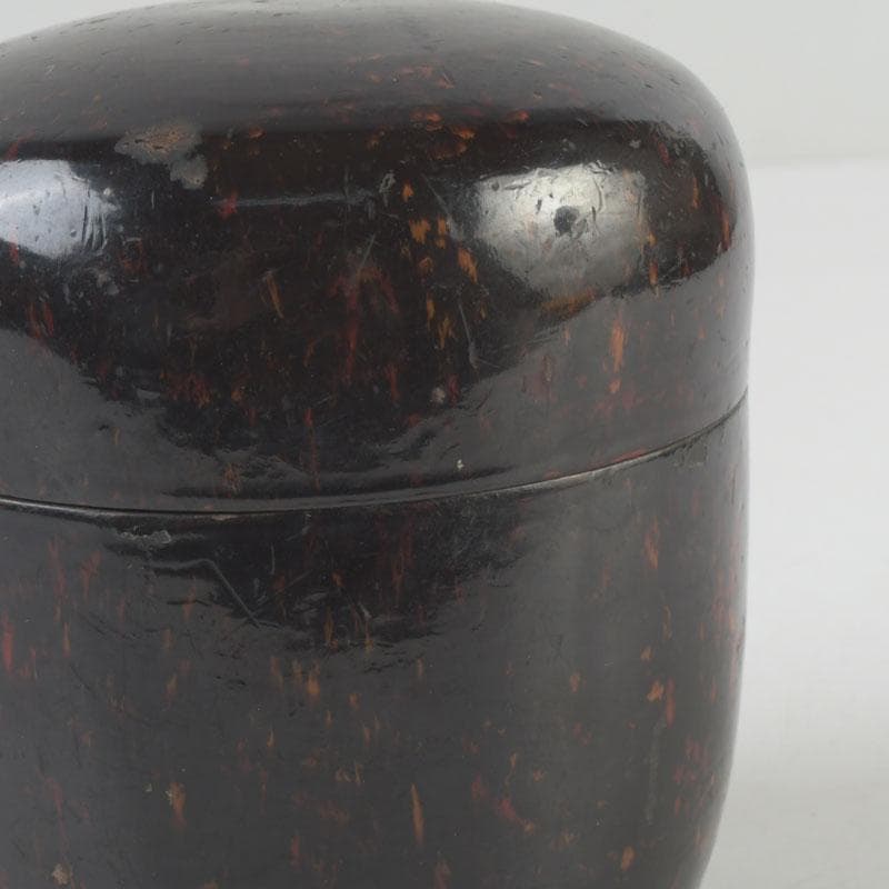 茶道具　時代根來　棗　時代箱　V　9898