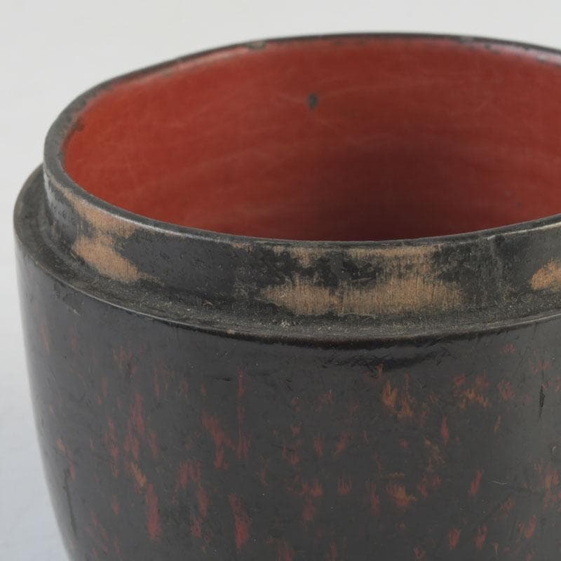 茶道具　時代根來　棗　時代箱　V　9898