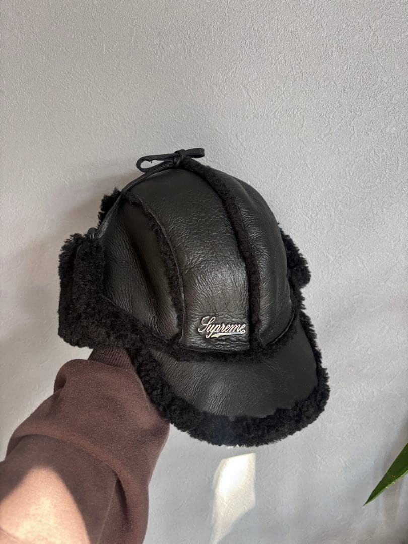 帽子 Supreme Shearling Lined Earflap Cap S/M