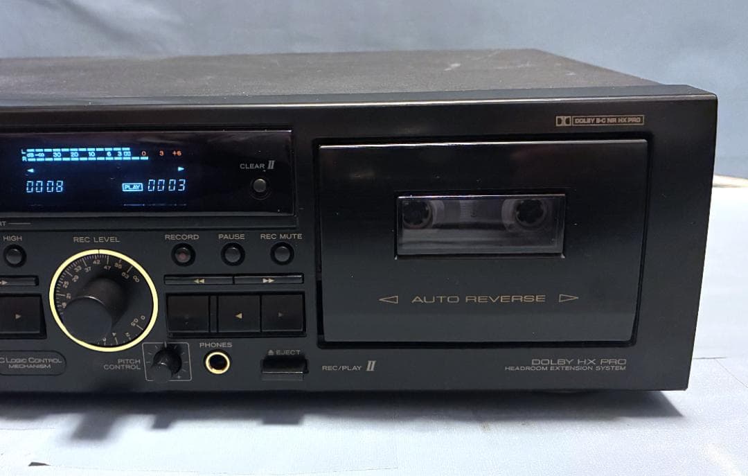 【動作OK！！】ダブルカセットデッキ　TEAC　W-790R　②