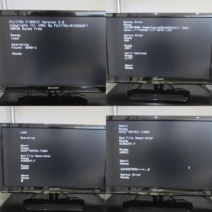 富士通 FM-7 レトロパソコン 8ビット御三家 本体 動作確認済