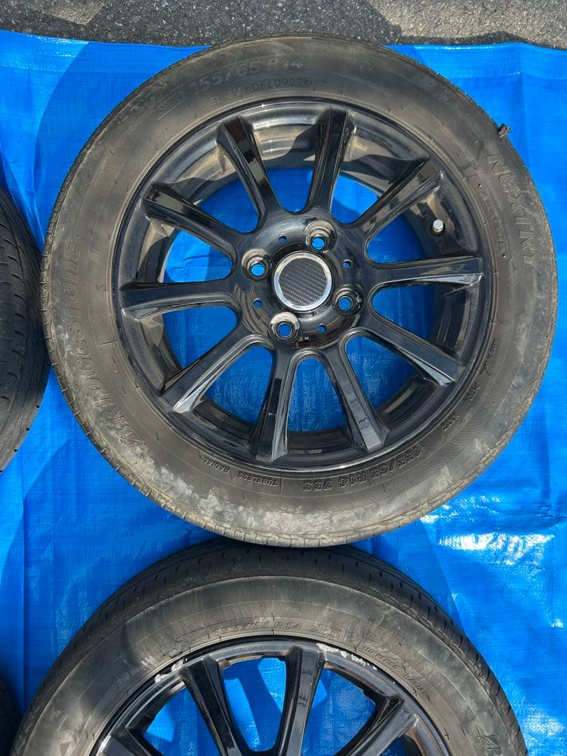 タイヤホイールセット155/65/r14 ホイール4.5j ブリジストンタイヤ