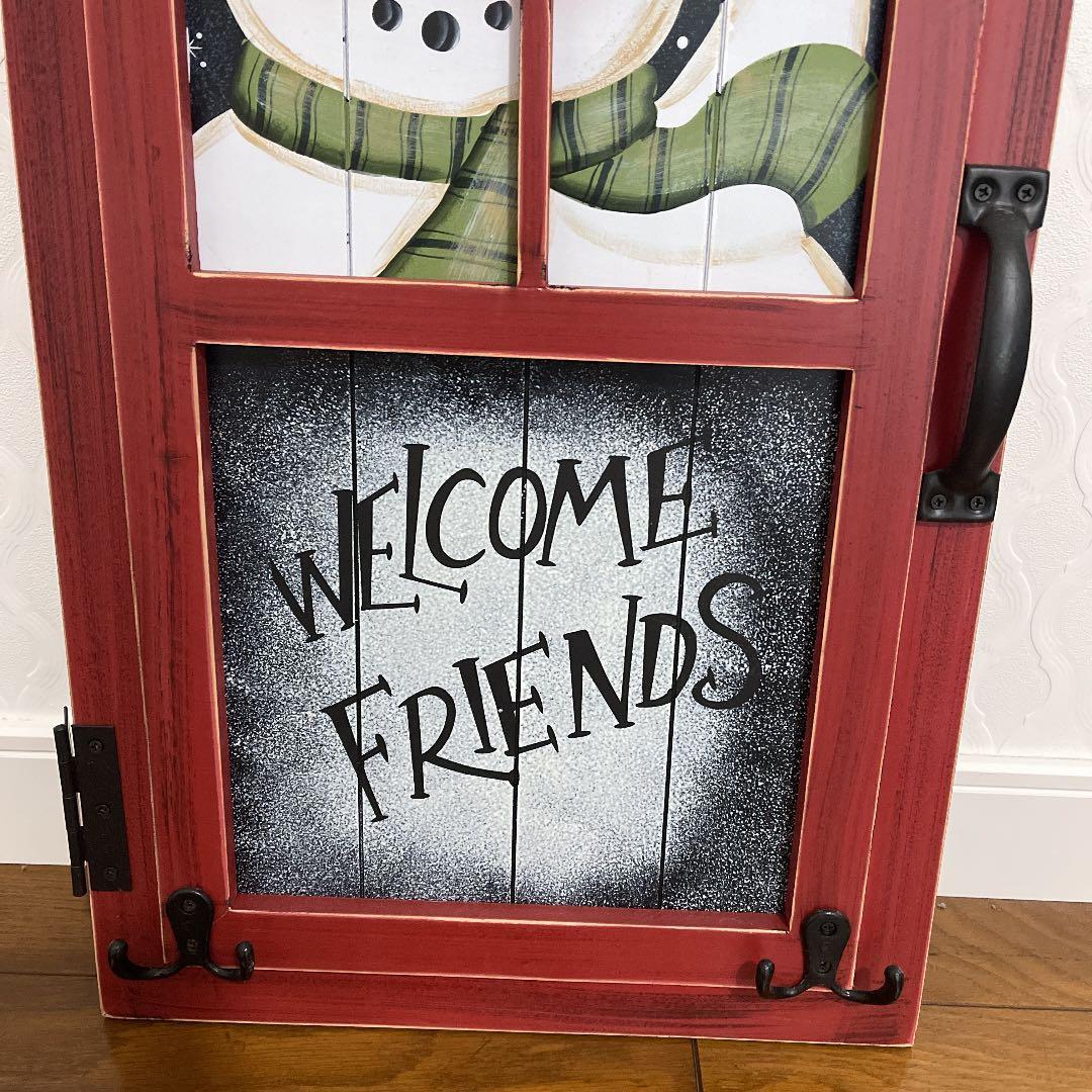 撮影小物　スタジオ　写真撮影　スノーマン扉