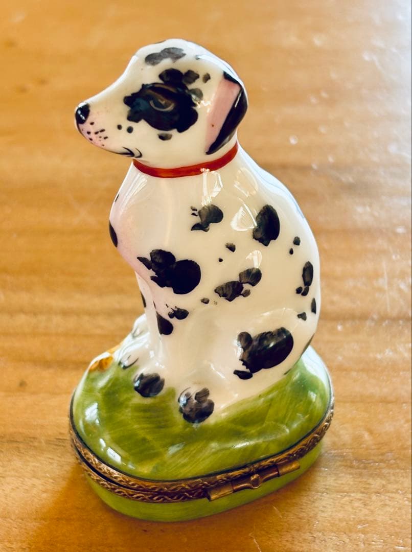 フランス リモージュ焼き ピルケース ダルメシアン