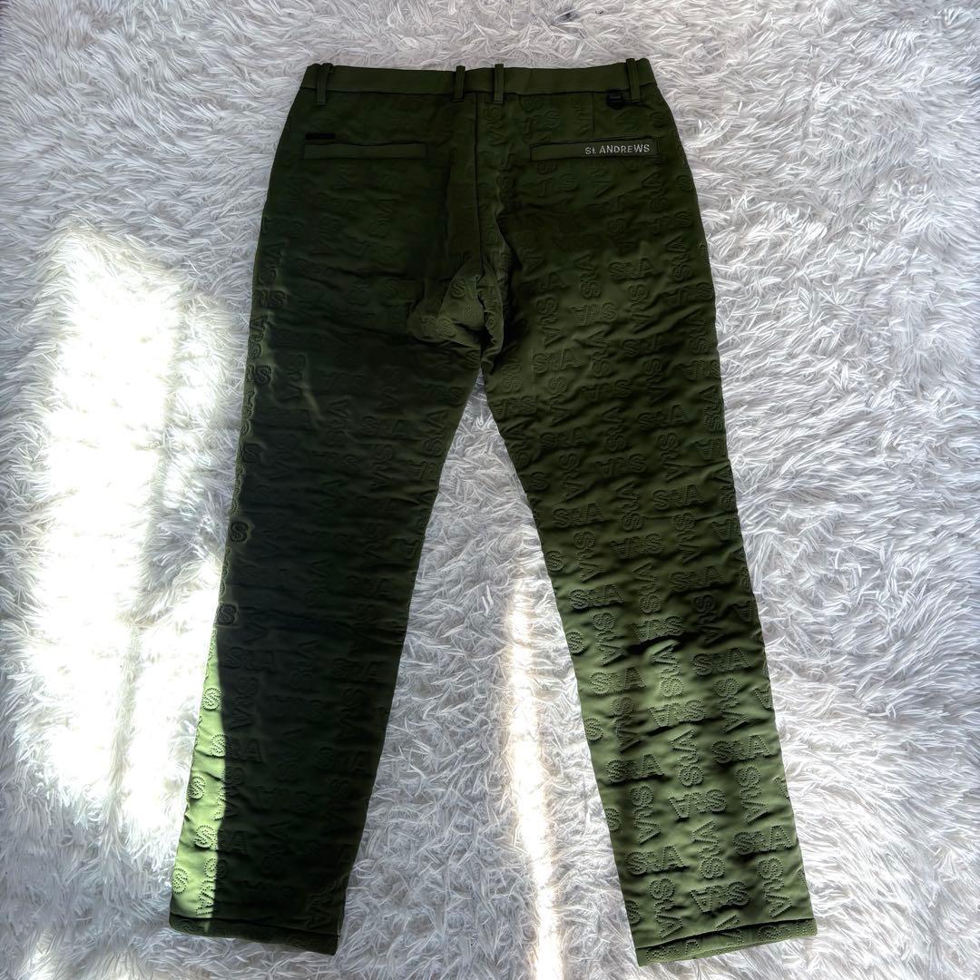 最新作 即完 ST ANDREWS パンツ 蓄熱 中綿 キルティング カーキ