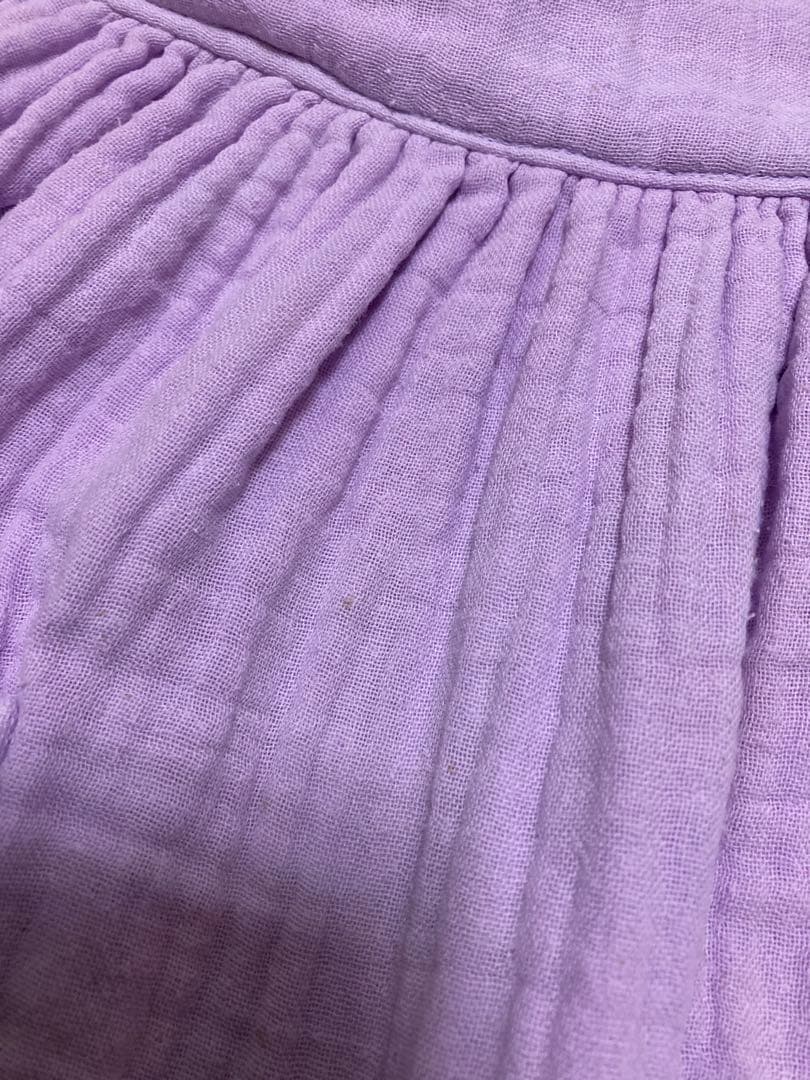 chunさま専用 辻希美 プロデュース コットンガーゼエプロン パープル