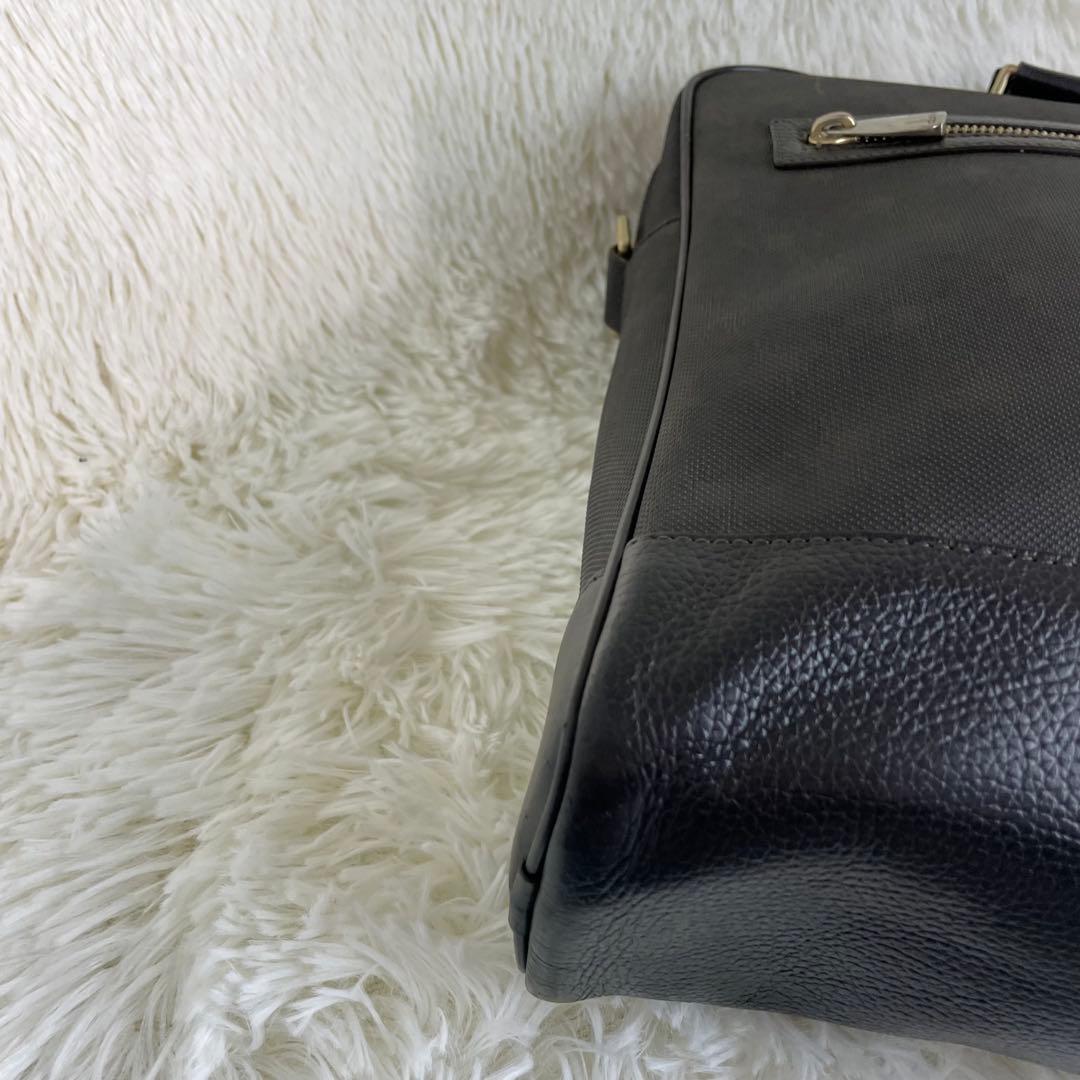 美品 ダンヒル ビジネスバッグ ブリーフケース 2way PVC レザー A4可