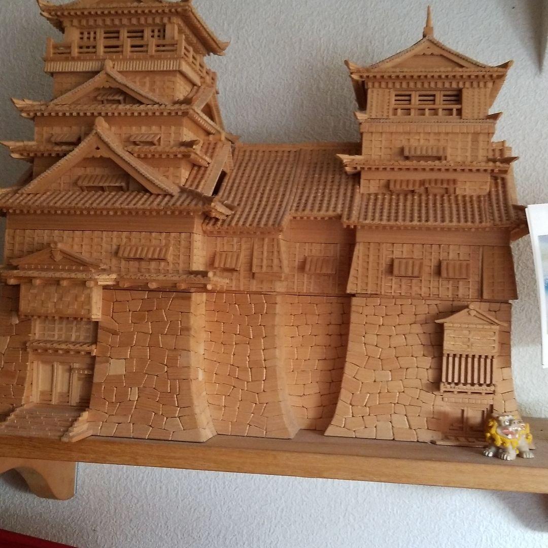 木で作成した城